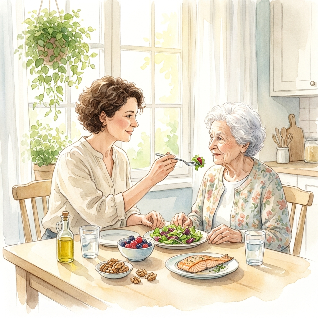 Nutrición y enfermedad de Alzheimer - Clínica Denki