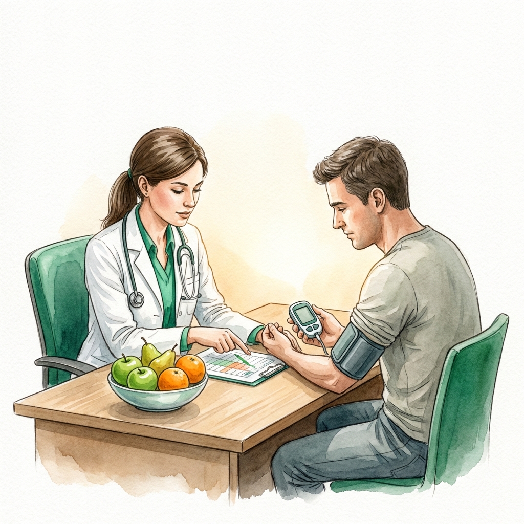 Consulta de nutrición clínica para el control de diabetes en Clínica Denki