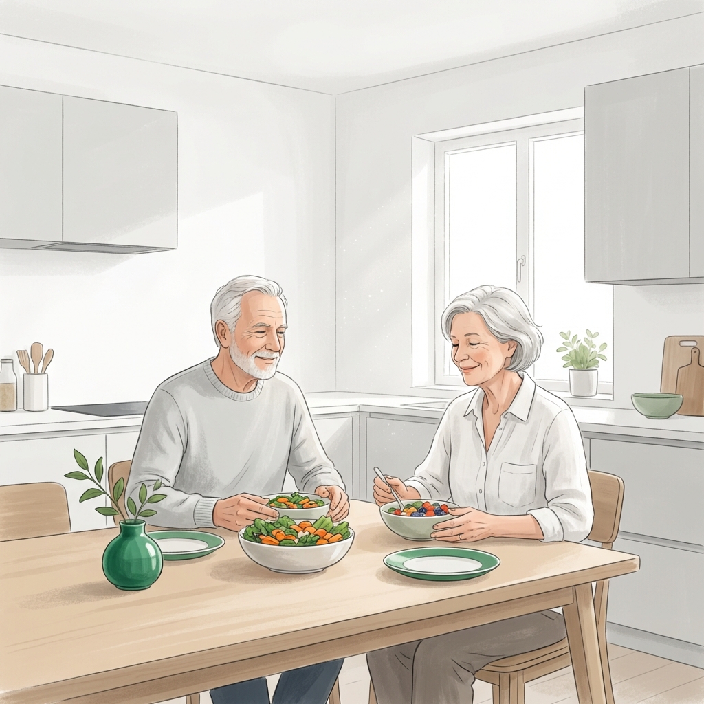 Nutrición clínica para adultos mayores activos en Clínica Denki